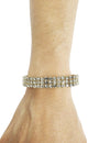 Pulsera de diamantes de imitación con incrustaciones de oro | Accesorios para vestidos de gala