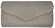 Sparkly Envelope Clutch Purse – Black Gold or Silver | HBG-105240S
