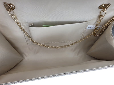 Sparkly Envelope Clutch Purse – Black Gold or Silver | HBG-105240S