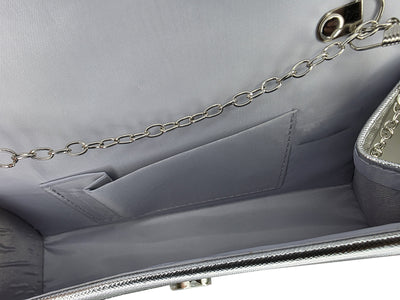 Crystal Rhinestone Clutch Purse – Silver Gold or Black | SKU LA-6128