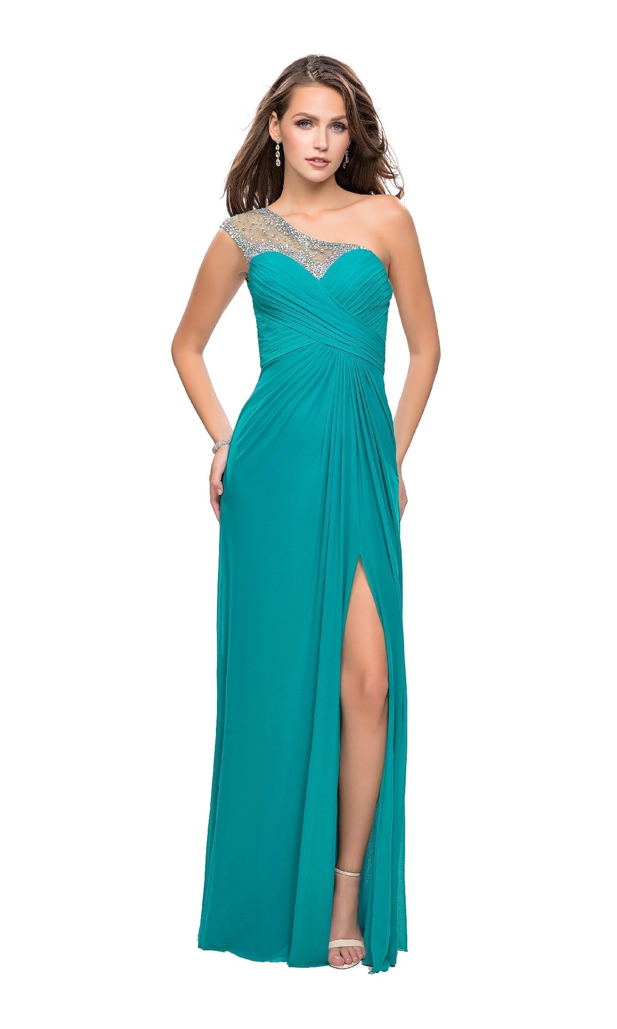 La Femme Peacock Dresses