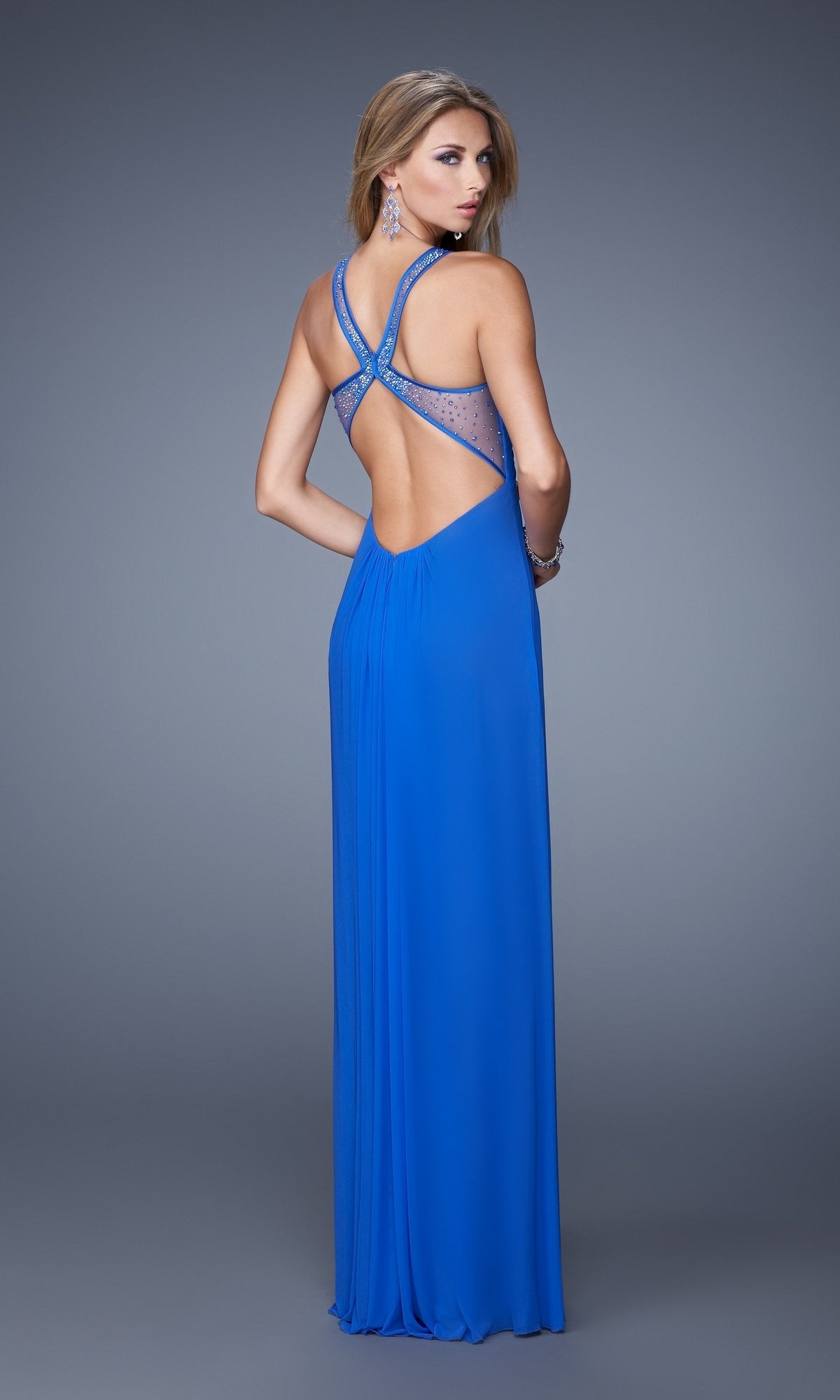 La Femme Hot Coral Dresses