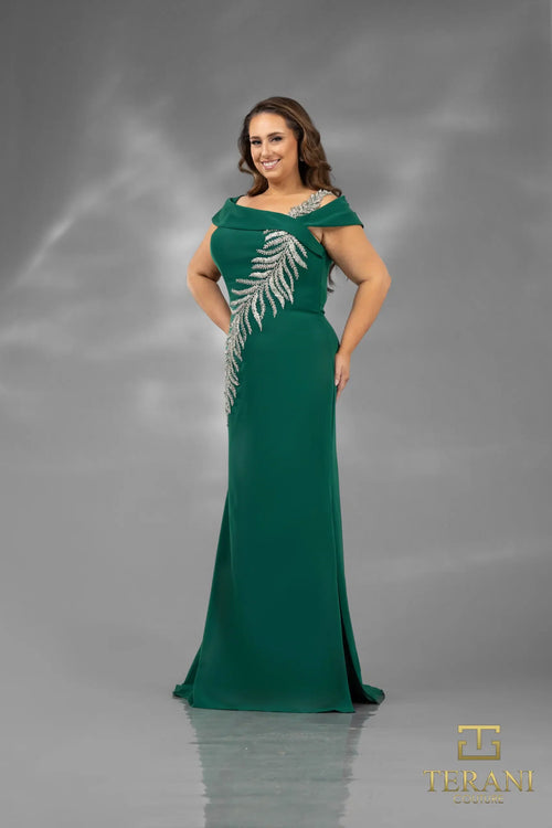 Terani Couture 2111M5289 Elegant Mother of the Bride Long Evening Premium Dress