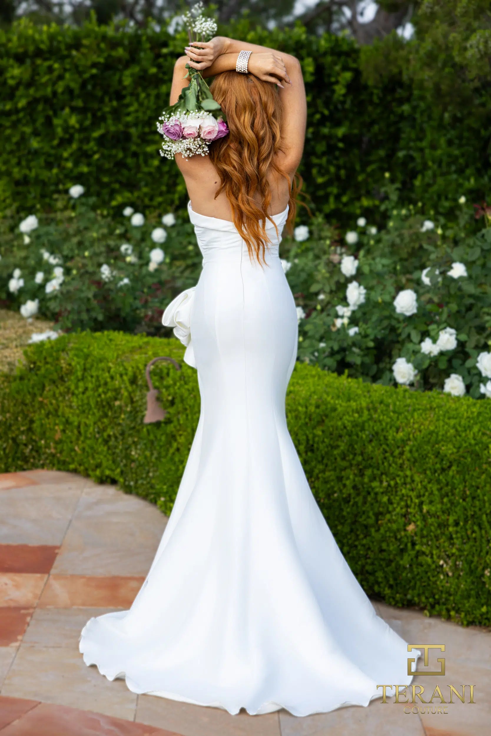Terani Couture 2111p4019 Simple Long Bridesmaids Dress with a Slit