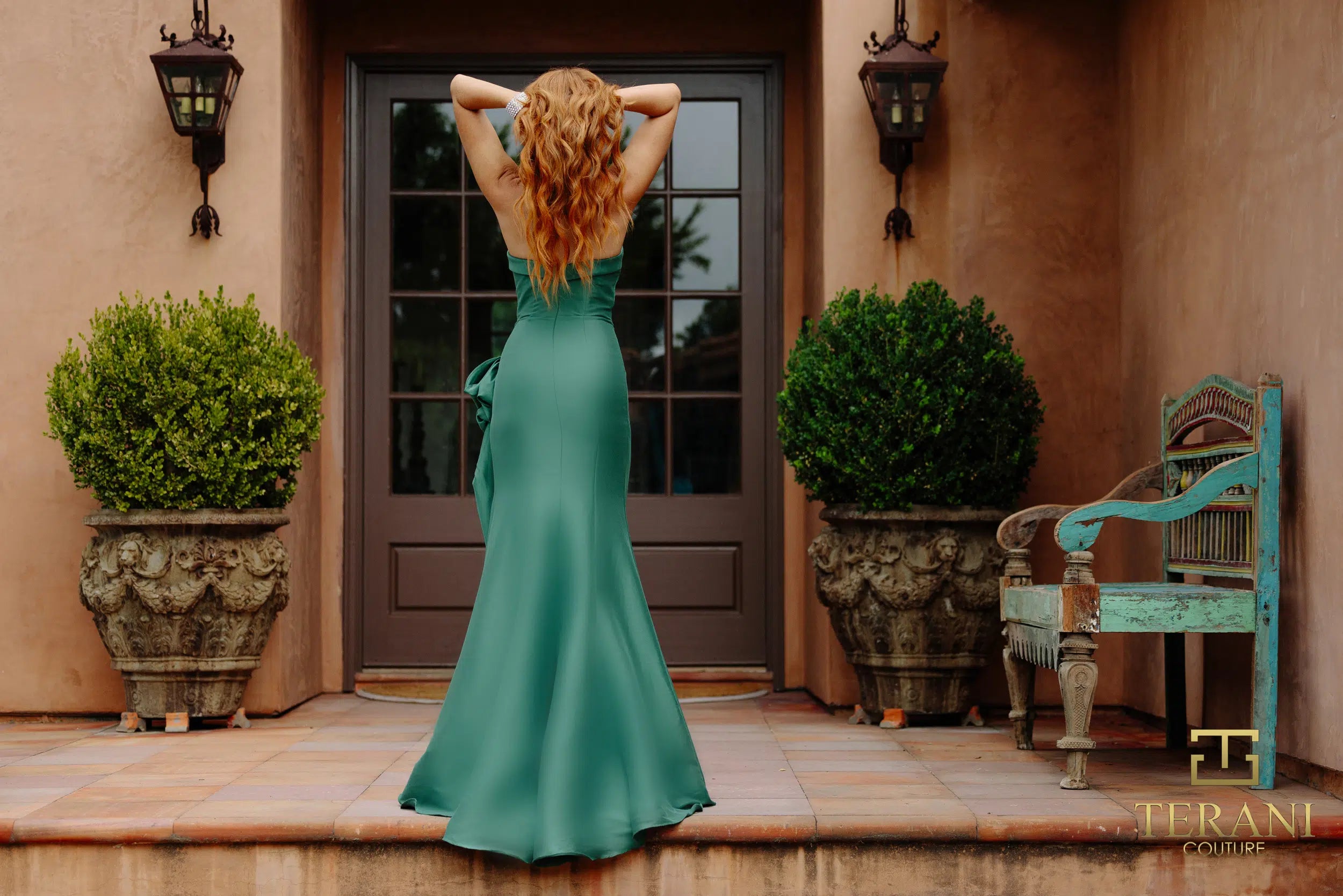 Terani Couture 2111p4019 Simple Long Bridesmaids Dress with a Slit