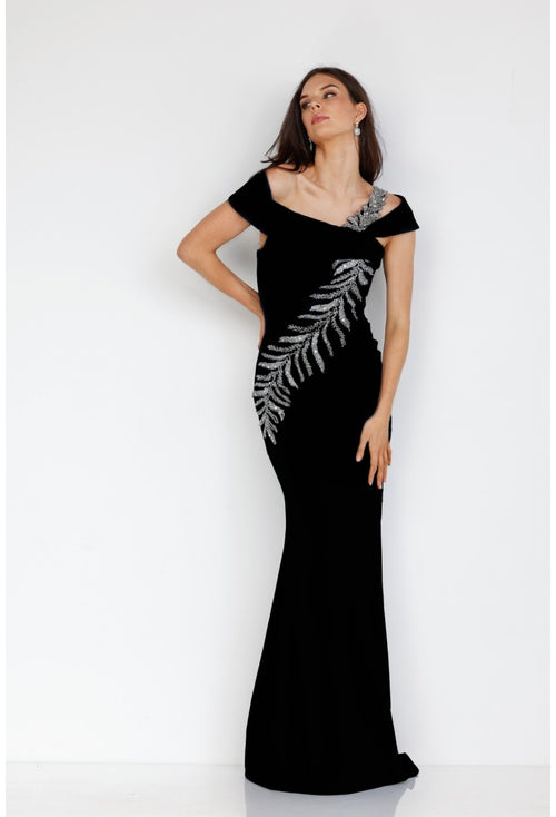 Terani Couture 2111M5289 Sophisticated Elegant Evening Red Carpet Premium Dress