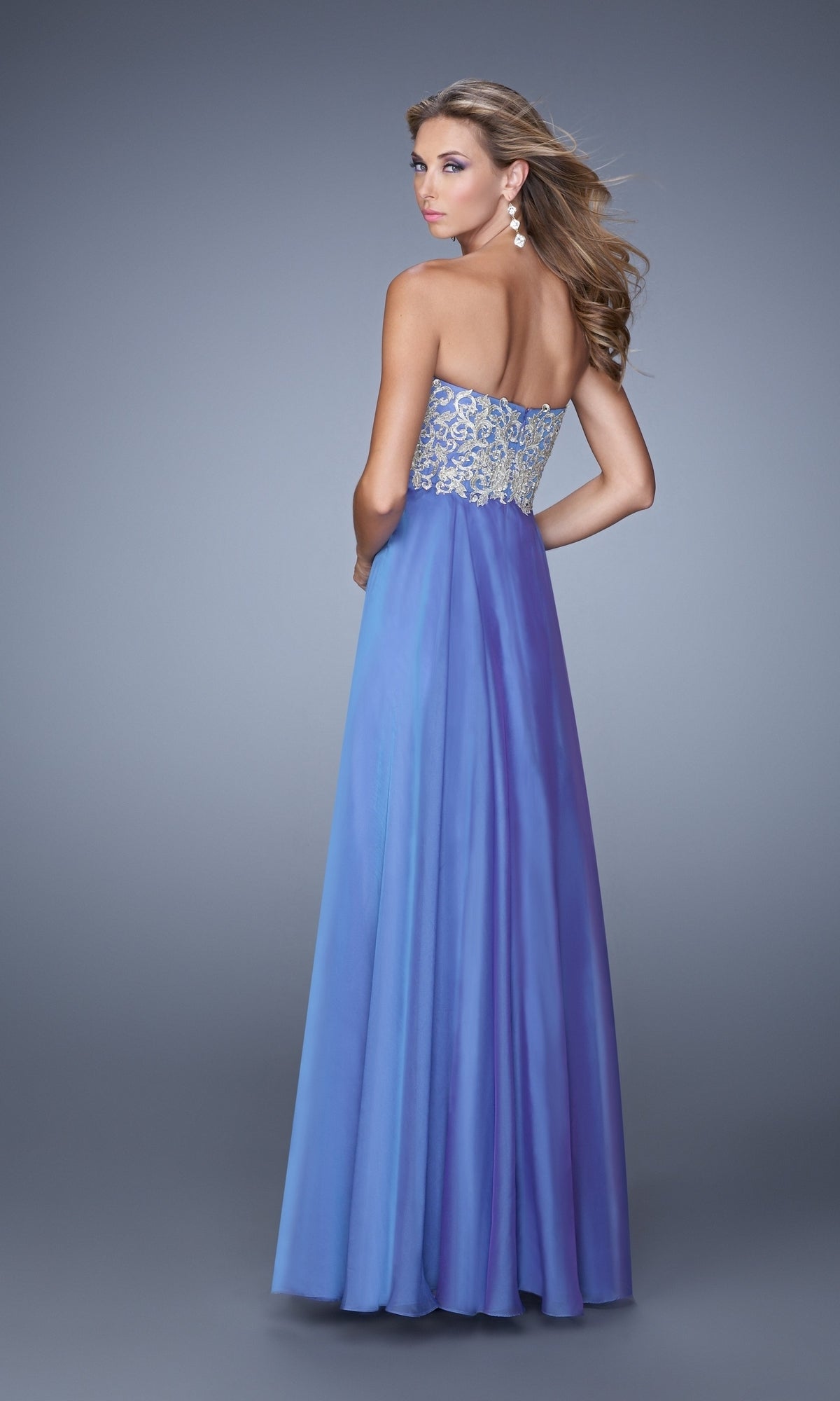 La Femme Blue Violet Dresses