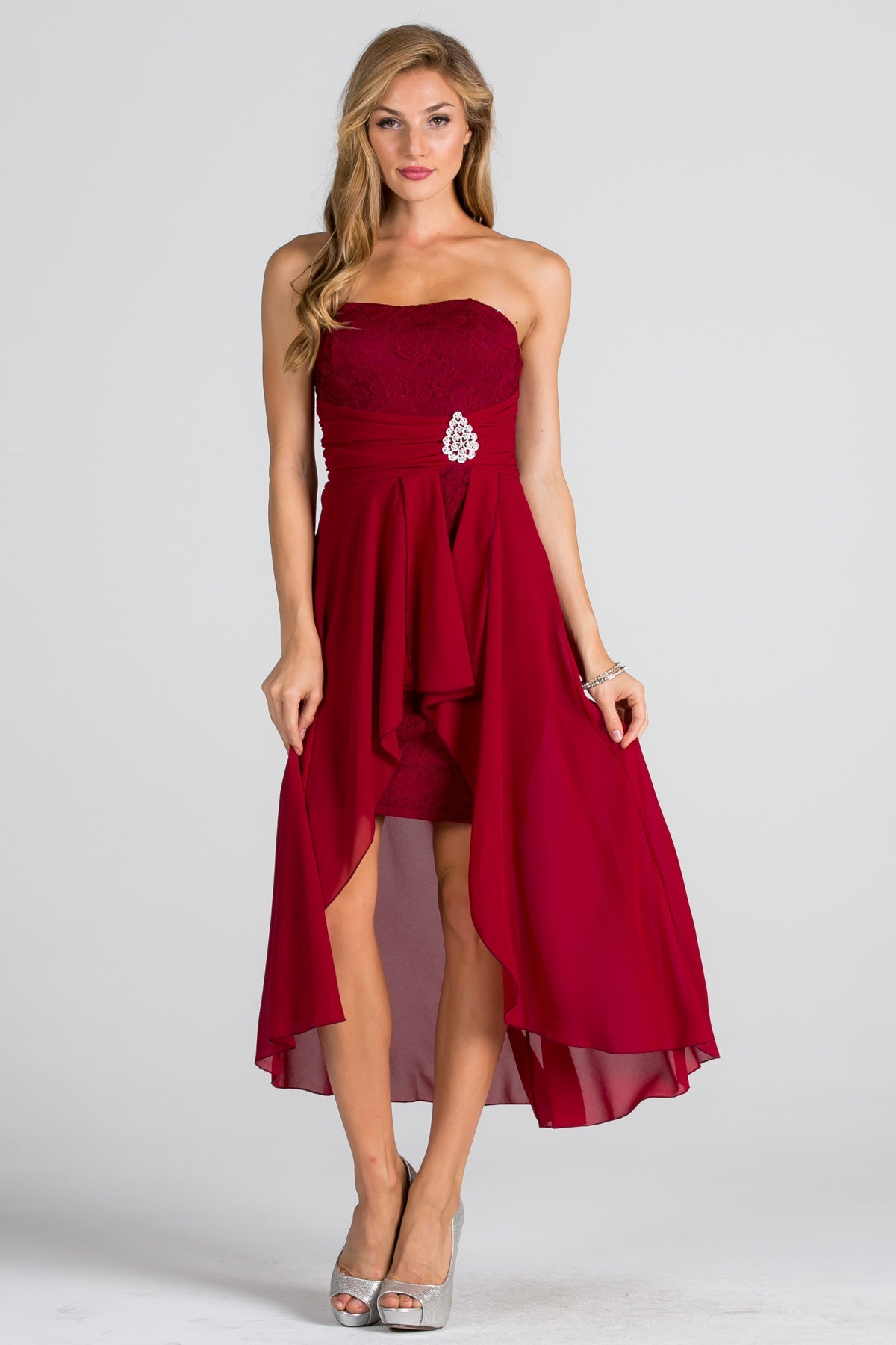 La Scala Red Cocktail Dresses