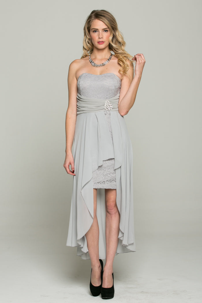 La Scala Silver Cocktail Dresses