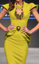 Fouad Sarkis 2295 Cherry Embellished Peplum Gown by MNM Couture