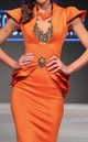 Fouad Sarkis 2295 Cherry Embellished Peplum Gown by MNM Couture