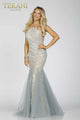 Prom Dresses Prom Mermaid Long Formal Dress Silver Nude