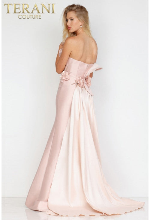 Terani Couture 231E0308 Formal Prom Mermaid Beaded Long Evening Stretch Mikado Dress