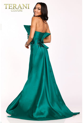 Terani Couture 231E0308 3D Floral Mermaid Prom Gown – Long Formal Evening Dress