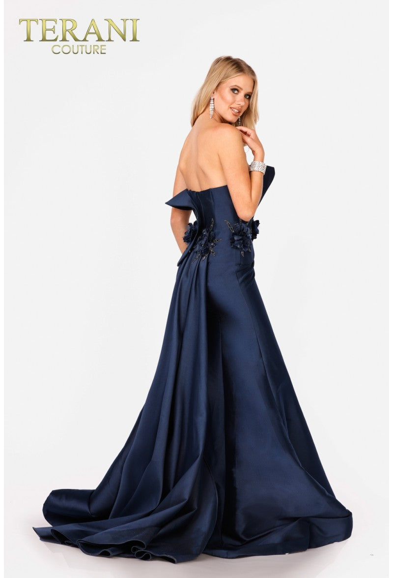 Terani Couture 231E0308 3D Floral Mermaid Prom Gown – Long Formal Evening Dress