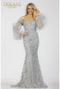 Glamorous Terani Couture 231e0515 Floral Beaded Evening Dress Long Formal Look