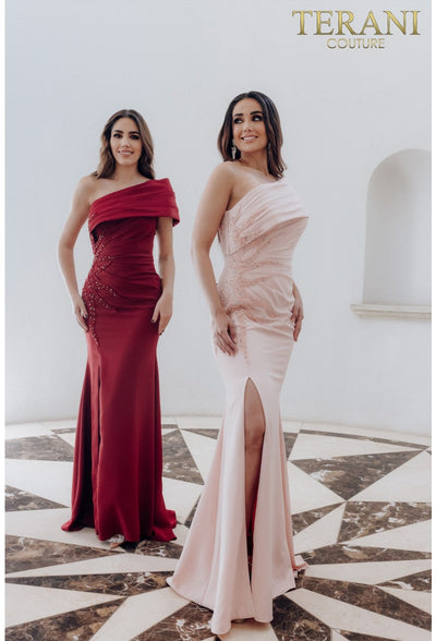 Glamorous Terani Couture 231m0473 Beaded Long Evening Dress Perfect For Formal Occasions