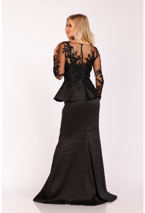 Terani Couture 231M0482 Elegant Long Sleeve Formal Gown for Mother of the Bride