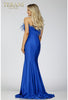 Glamorous Terani Couture 231p0067 Feather Mermaid Formal Prom Dress Long & Elegant