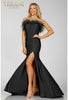 Glamorous Terani Couture 231p0067 Feather Mermaid Formal Prom Dress Long & Elegant