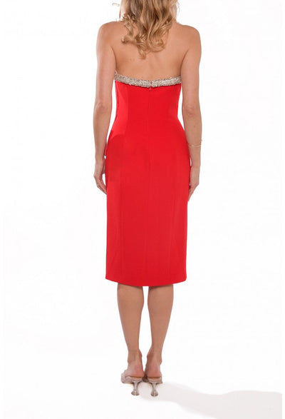 Terani Couture 232C1141 Timeless Short Cocktail Dress - Red / 6