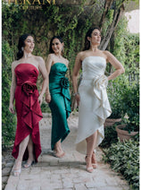 Women's High Low Dress Terani Couture 232C1122 Ruffle Cocktail
