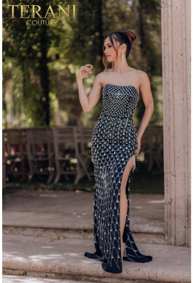 Terani Couture 232E1261 Sophisticated Evening Prom Beaded Formal Premium Dress