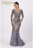 Charming Terani Couture 232GL1404 Long Sleeve Beaded Formal Prom Dress