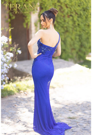 Sophisticated Terani Couture 232GL1470 Fitted Long Formal Prom Dress