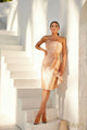 Cocktail Dresses Evening Short Cocktail Dress Blush Gold