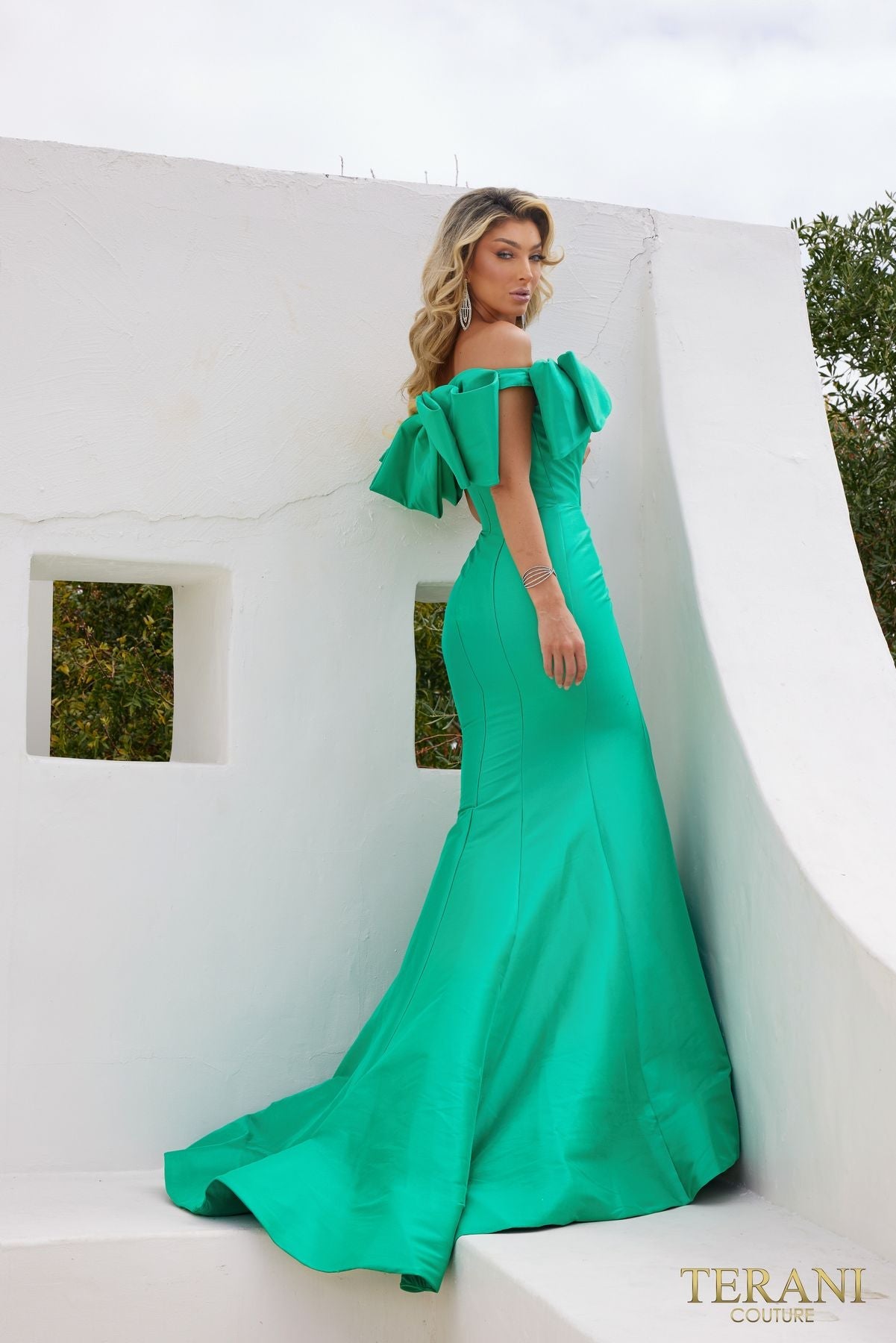 Vestido de noche largo de corte trompeta Terani Couture 241E2407