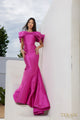 Terani Couture 241E2407 Classic Trumpet Evening Gown-Elegant Silhouette