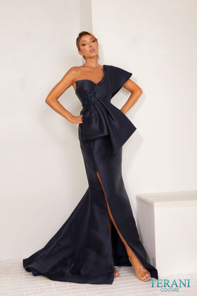 Terani Couture 241E2468 Elegant Formal Strapless Trumpet Evening Premium Dress