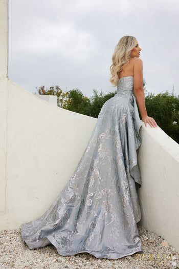 Terani Couture 241E2487 A-Line Evening Gown-Elegant and Flowing