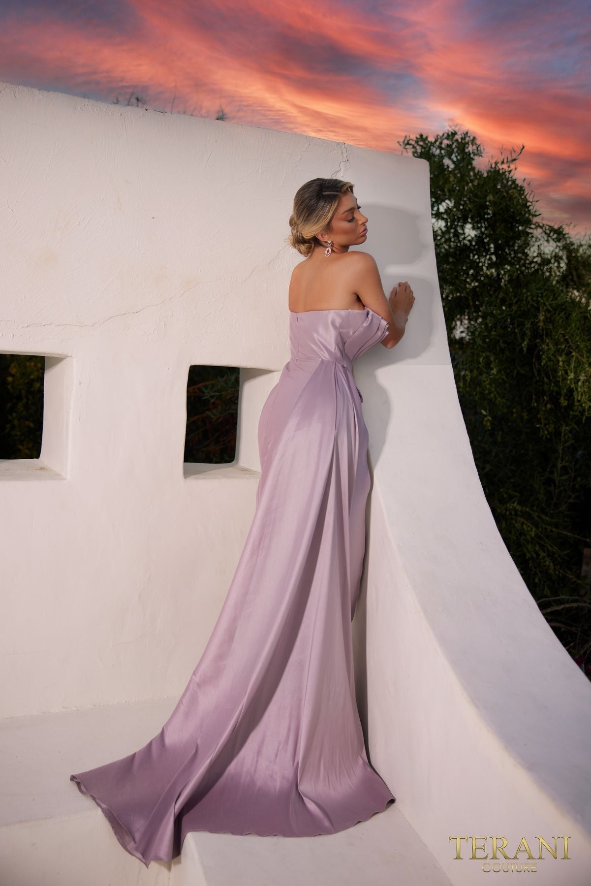Terani Couture 241e2504 Elegante vestido largo de noche formal para graduación
