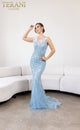 Terani Couture 241GL2606 Embellished Formal Evening Gown-Full-Length Elegance