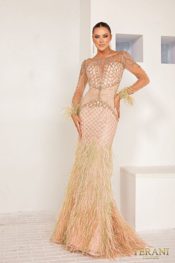Formal Dresses Evening Long Formal Dress Sage Champagne