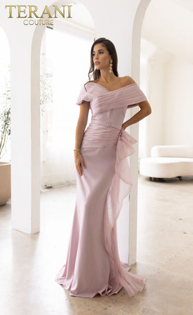 Terani Couture 241M2703 Sophisticated Mother of the Bride Wedding Long Chiffon Dress
