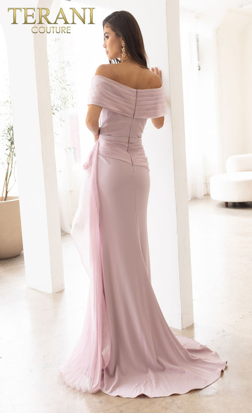 Terani Couture 241M2703 Sophisticated Mother of the Bride Wedding Long Chiffon Dress