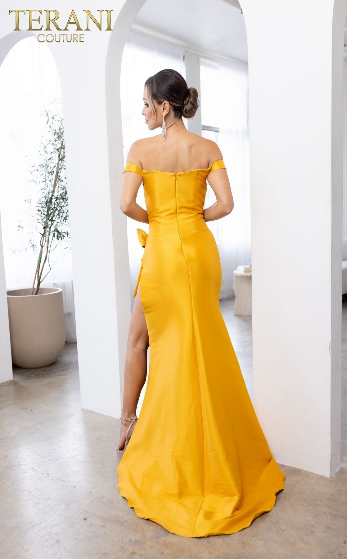 Terani Couture 241P2017 Vestido largo formal de noche ajustado