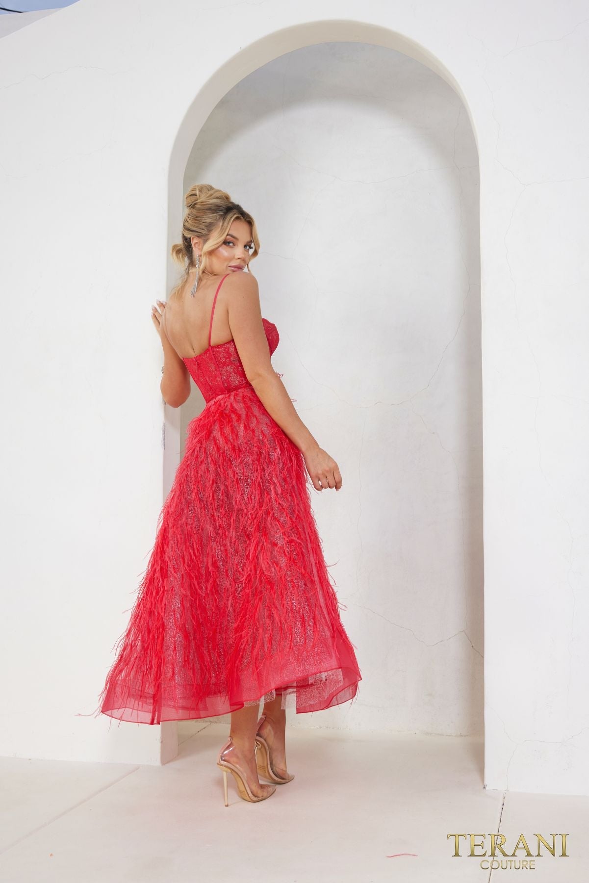 Vestido de fiesta de corte A Terani Couture 241P2022