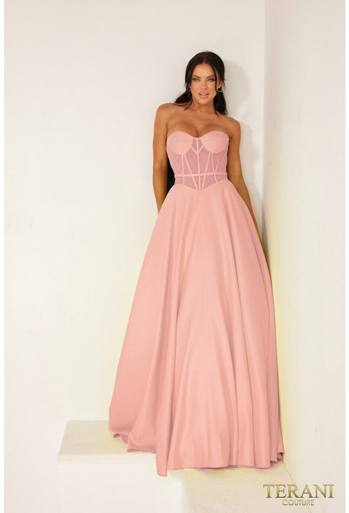 Terani Couture 241P2046 Enchanting A-Line Long Prom Gown