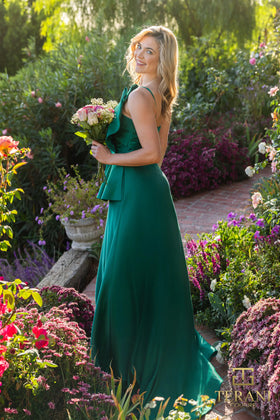 Terani Couture 241P2067 Elegant Evening BallDress Sleeveless Formal Matte Satin Dress
