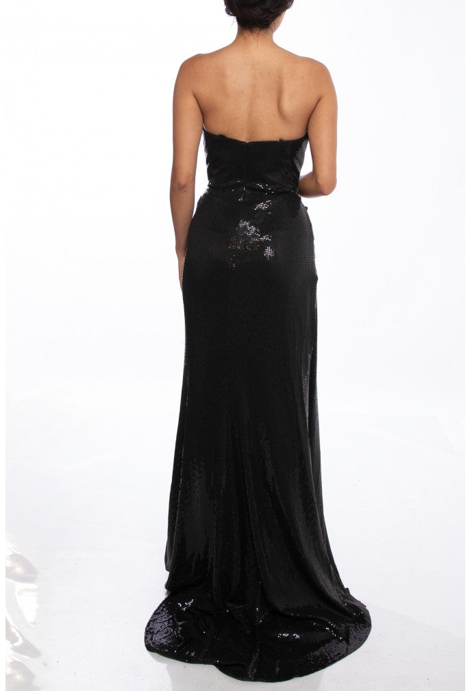 Vestido de fiesta largo ajustado con lentejuelas Terani Couture 241P2136