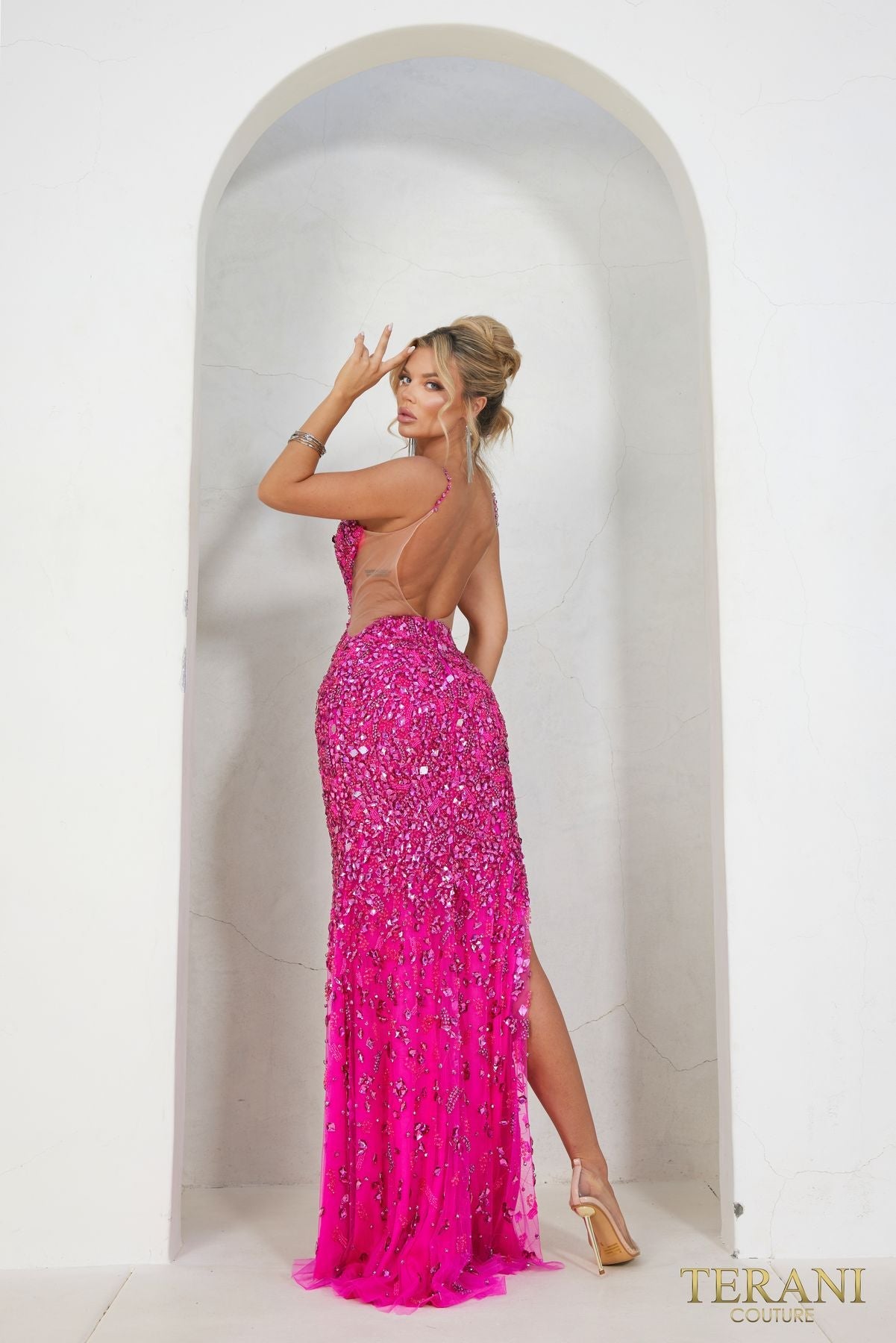 Vestido de fiesta largo ajustado Terani Couture 241P2163