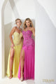 Prom Dresses Bodycon Slit Prom Long Dress Fuchsia