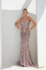 Terani Couture 241P2218 Feathered Long Bodycon Prom Gown