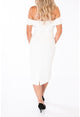 Terani Couture 241C2330 Vestido de noche corto ajustado con hombros descubiertos