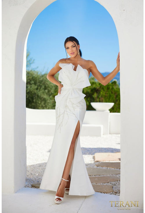 Terani Couture 241E2411 Sophisticated Red Carpet Trumpet Evening Premium Dress