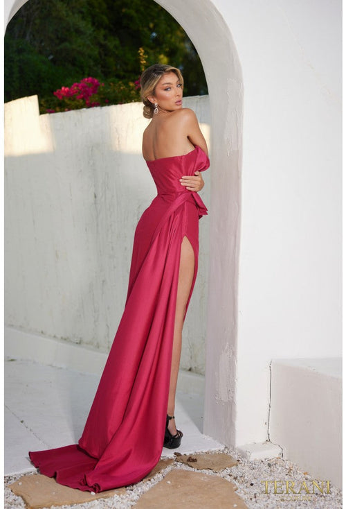 Terani Couture 241E2504 Sophisticated Elegant Formal Red Carpet Premium Dress